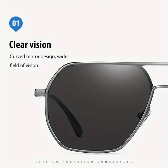 Titanium Black Polarized Sunglasses - Picture 2 of 5